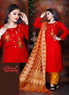Rang Tarang Looks Jam satin With Embroidery Latest Fancy Festive Wear Readymade Dress Collection
